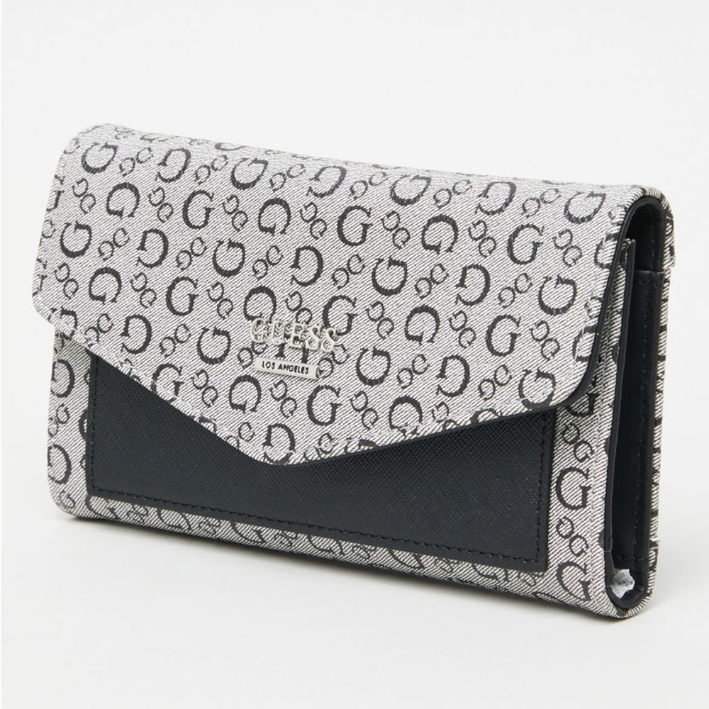 Guess Tri-Fold Signature Print Wallet